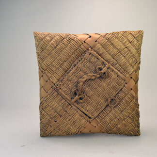 This antique Passamaquoddy handkerchief basket would make a striking addition to any collection. Measuring approximately 9½" by 9½" One of a Kind.