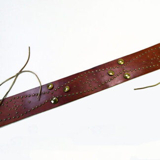 Belt Tacks and Conchos saddle strap leather