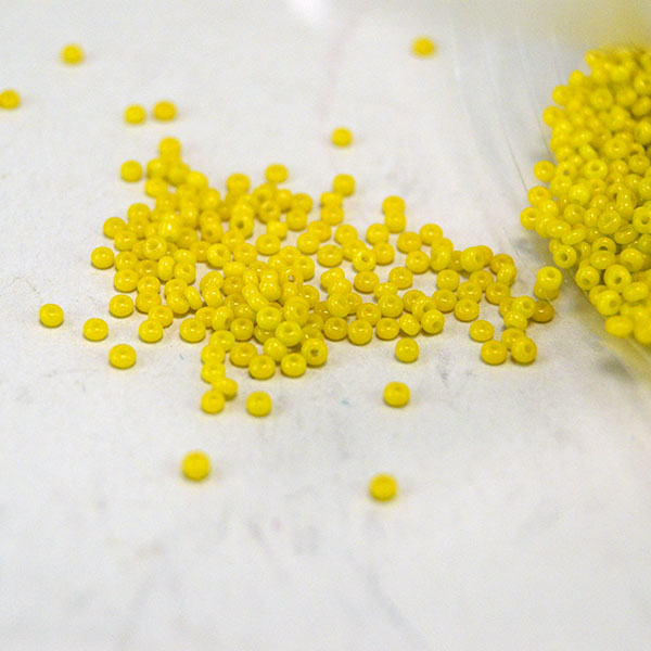 Seed Beads- Dark Yellow