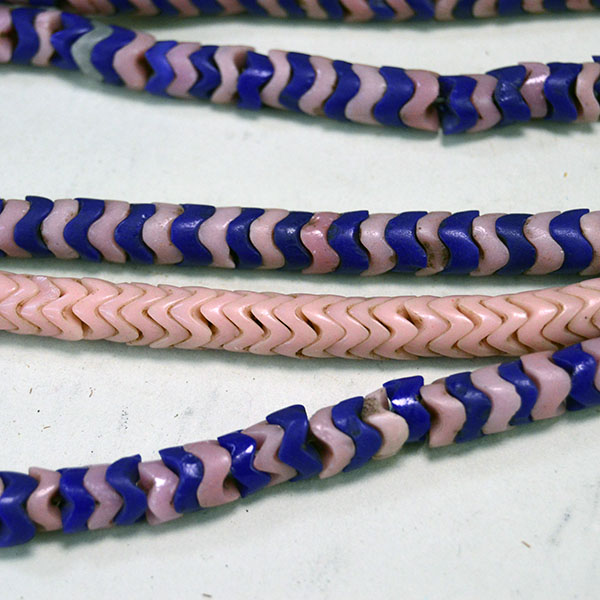 Pictured here is a close up of the Trade Beads- Snake Beads.
