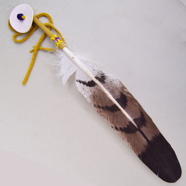 Scalp Feather Partial Beading Scalp Feather Partial Beading