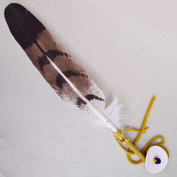 Smudge Feather Partial Beading