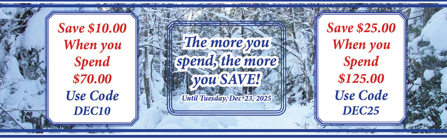 SLIDER save $10 or $25 off your order with coupon codes DEC10 or DEC25