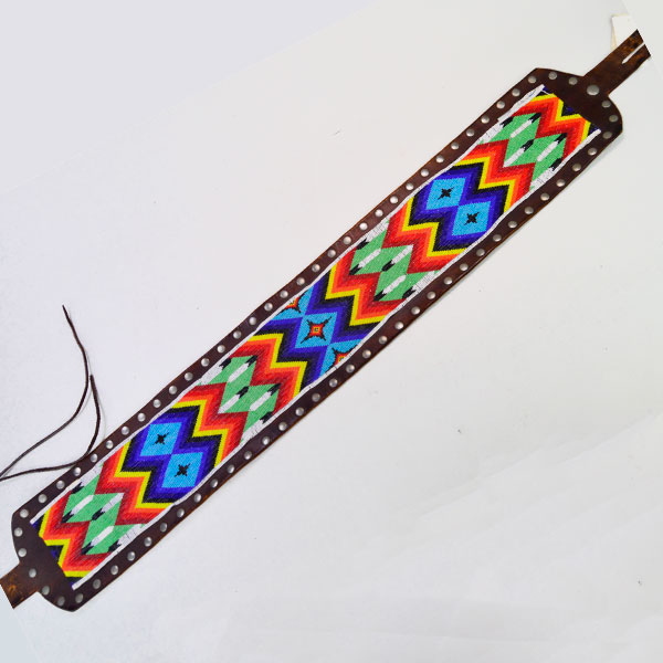 Belt- Beaded Feather Design
