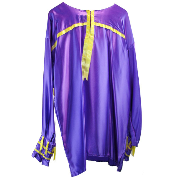 Ribbon Shirt- Purple Silk Ribbon Shirt- Purple Silk