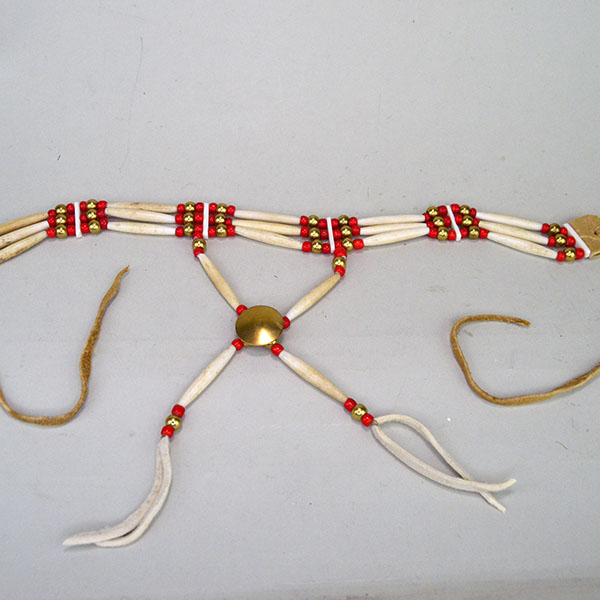 Choker- White Center Red