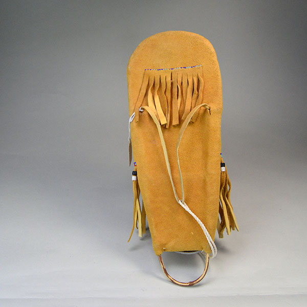 This Vintage Cradleboard- Doll is ready for display in your home! It is in remarkably great condition for its age made in 1988 in Reno Nevada. Pictured here is the full back of the cradleboard.