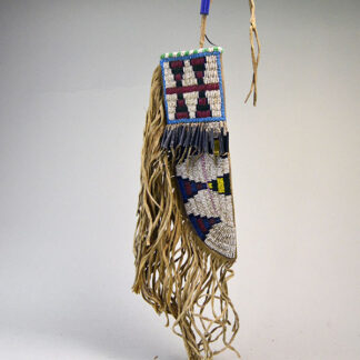 This fully beaded Knife Sheath- Northern Plains Style  featuring Geometric design would make a great addition to your collection!  One of a Kind.