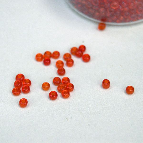 Pony Beads- Orange/Red