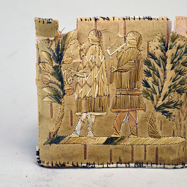 Birchbark Fragments Moosehair Embroidered side detail