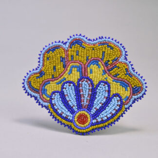 Enjoy the bright, sparkling colors of this Barrette- Floral Design—an eye‑catching, one‑of‑a‑kind piece. Approx. 4.25 inches x 3.5". One of a Kind.