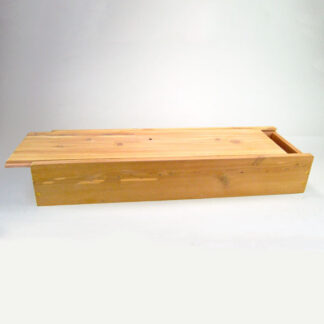 Give your feathers a safe, reliable place to rest with this Cedar Box- Slide Top. interior measures 22.75 inches long, 5.75 inches wide, and 3 inches deep.