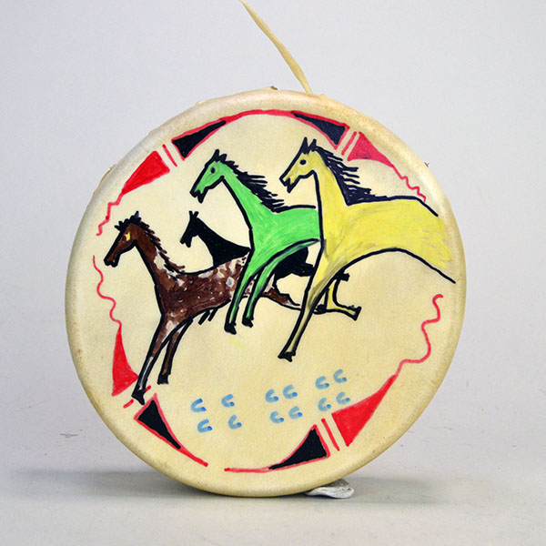 Hand Drum- Painted Horses