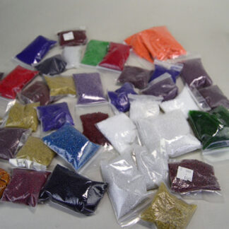 Elevate your beadwork with Seed Beads- 11/0 Group —Made in France and packaged in a generous 3.3 lb. bag. They are individually bagged  by color. 