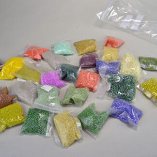 Elevate your beadwork with Seed Beads- 11/0 lot —Made in France and packaged in a generous 1.8 lb. bag. Individually bagged in ounce packages by color. 