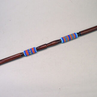 Use this 19″ Dance Tail Stick- Carved  at your next Powwow or display it in your home! measures 19 inches long overall. This is new condition. 