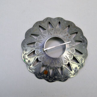 Brooch nickel silver etching