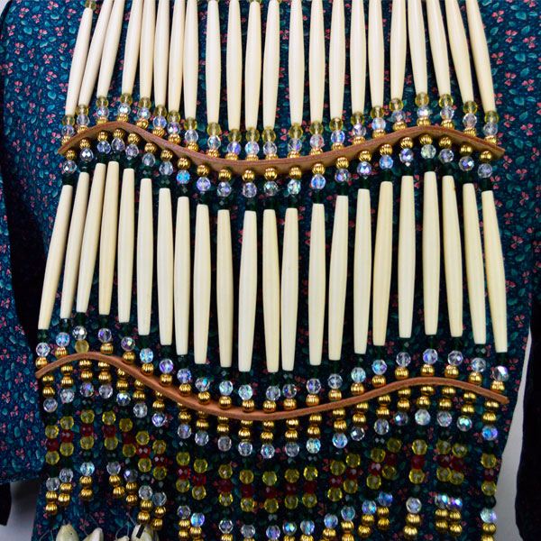 Women's Regalia Southern Plains breastplate detail