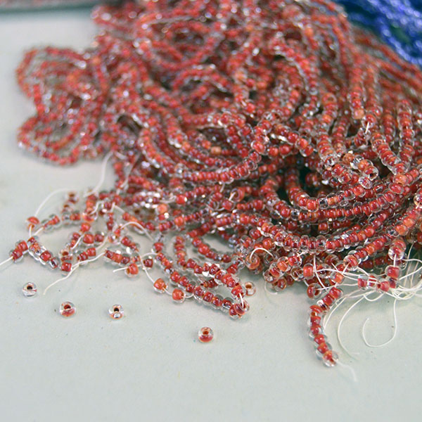 Seed Beads- 23 oz Assorted 11/0 lot. You will get regular, transparent, color lined, tube, and Czech beads, in assorted colors. Limited Quantities. pictured here are some of the assorted colors showing color lined red.
