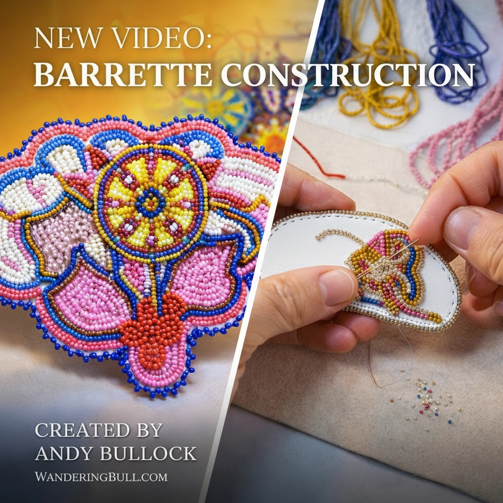 beaded barrette construction techniques