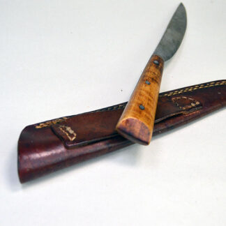 Knife & Sheath Maple Handle