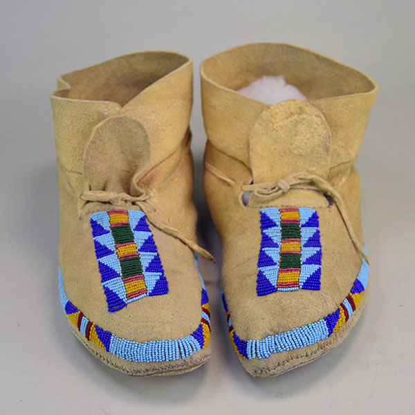 Northern Plains Moccasins Beaded