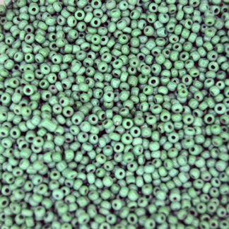 Seed Beads- 10/0 Antique Green while they’re still available. Each 3.75‑ounce bag is packed with authentic old‑stock Italian beads, Limited Quantities.