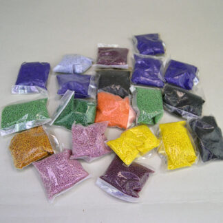 Highlight your beadwork with these Seed Beads- 14/0 French Assorted. packaged in a generous 19oz lot. Colors may vary from pictures. Limited Quantities.