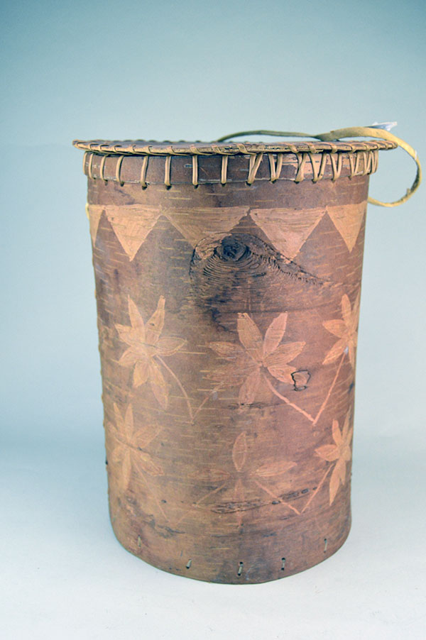 Basket- Birchbark with Lid