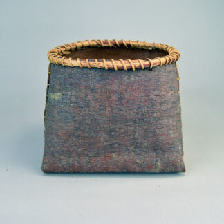 Contemporary Basket- Spruce Bark delivers standout craftsmanship. Sturdy 9‑inch base and built the walls to rise 7 inches tall with a refined 6‑inch width.
