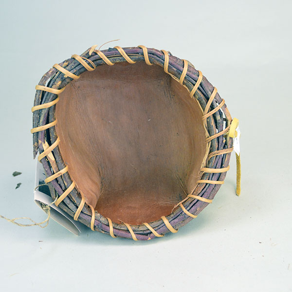 This Jennifer lee Water Bowl- Pine Bark delivers standout craftsmanship. approx. 5" across the bottom and 3.5 inches tall, 7 inches in width at the top. The inside