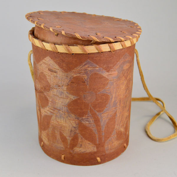 Basket- Floral Birchbark