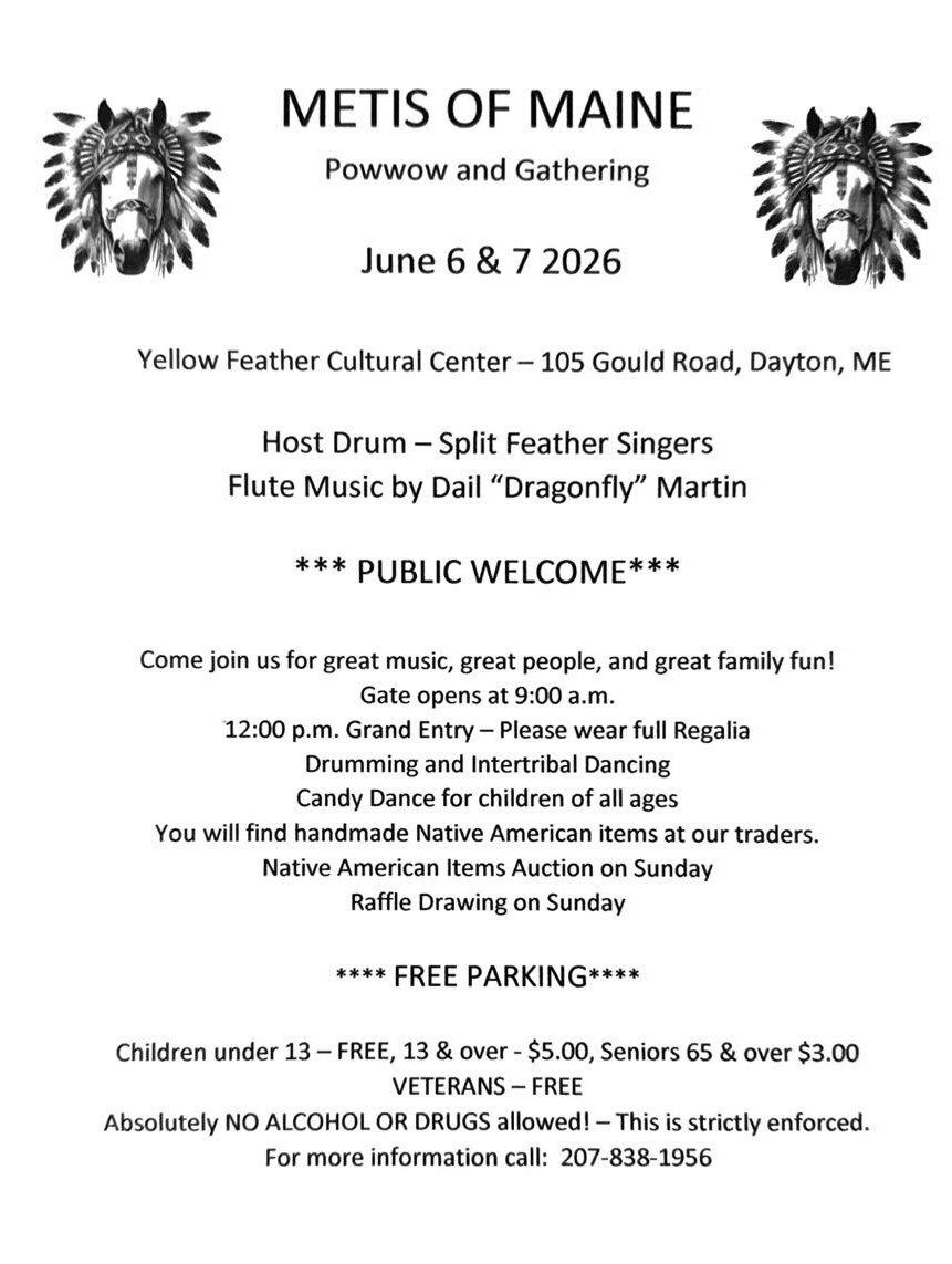 Metis of Maine Powwow June 2026