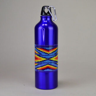 Water Bottle Beadwork Design 26 ounce aluminum bottle with wrap around design