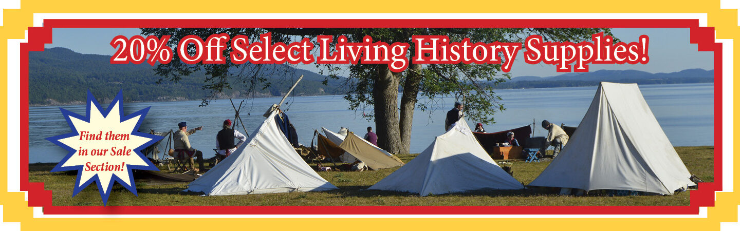SLIDER 20% off select Living History supplies