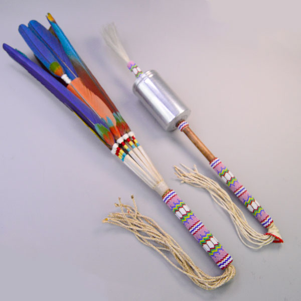 Gourd Dance Rattle Fan Set