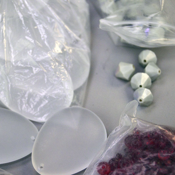 38‑oz Bead Lot- Assorted Glass Beads mix featuring heart, diamond, round, and teardrop shapes—perfect for jewelry and craft projects. one of a Kind. Here are more of the assorted.