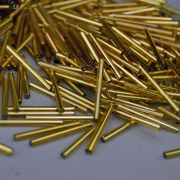 Bead Lot- Gold Bugle