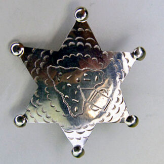 Scarf Slide Arrowhead Star - star shaped slide with stamped arrowhead design