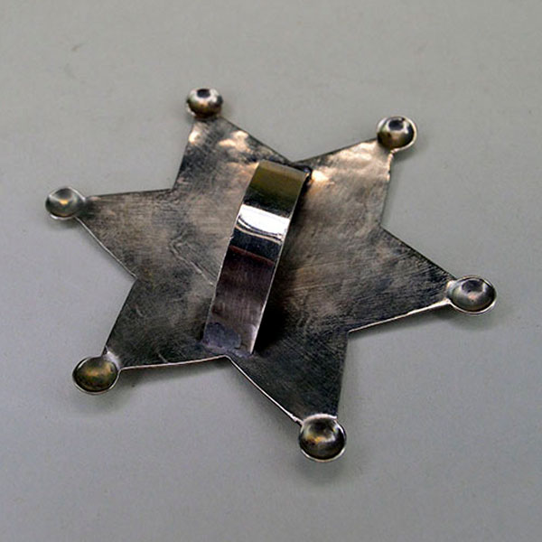 Scarf Slide Arrowhead Star - star shaped slide with stamped arrowhead design back slide