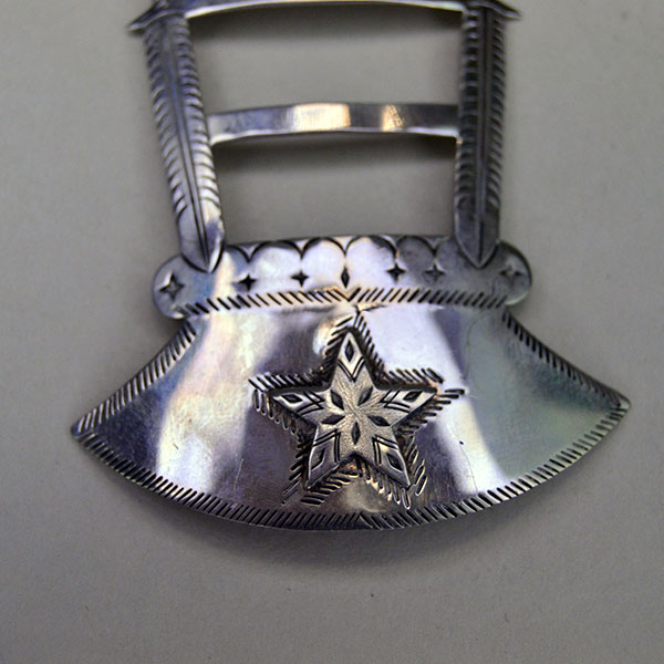 Scarf Slide Crosses with star and moon designs star detail