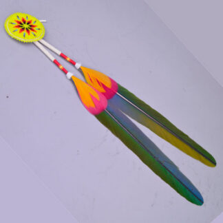 12inch scalp feathers macaw & rosette