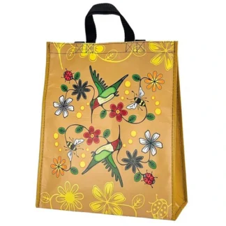 Bag - Hummingbird Design eco tote made with recycled material