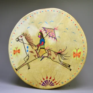 Drum - 15" Native on Horse