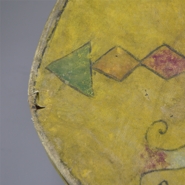 Hand Drum 9" Antique damaged spot