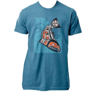Tee Shirt Sockeye Salmon northwest coast inspired design