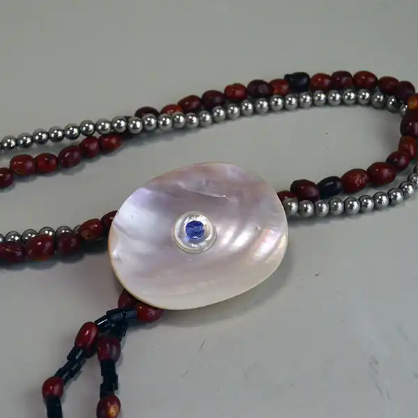 Bandolier- Nickel & Mescal Beads