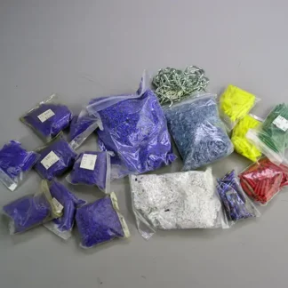 23 oz Bead Lot- Assorted Bugle in mixed colors and sizes with silver-lined, color-lined, and iridescent finishes. Perfect for fringe, jewelry, and beadwork.