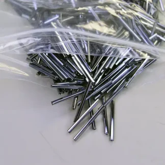 Bead Lot- Metallic Blue 26 mm bugle beads in a 14‑ounce lot—vivid color, narrow diameter, perfect for detailed beadwork. One of a Kind.