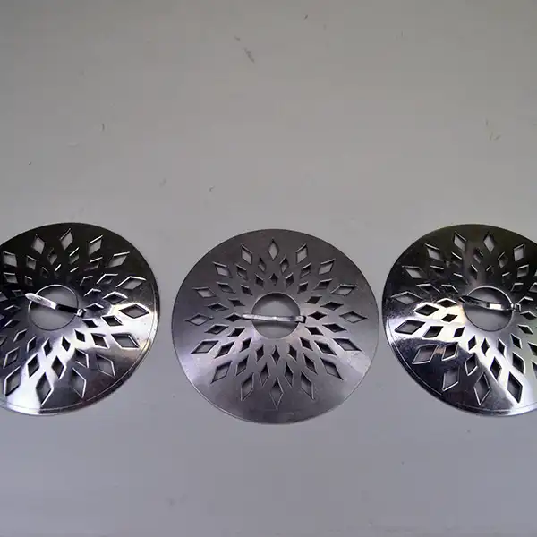 German silver Brooch- 3 Piece Set with matching cut‑out designs. Each brooch measures 3". A unified, artisan‑crafted collection for wear or display.